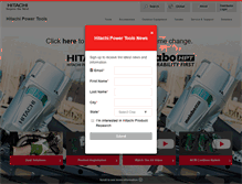 Tablet Screenshot of hitachipowertools.com
